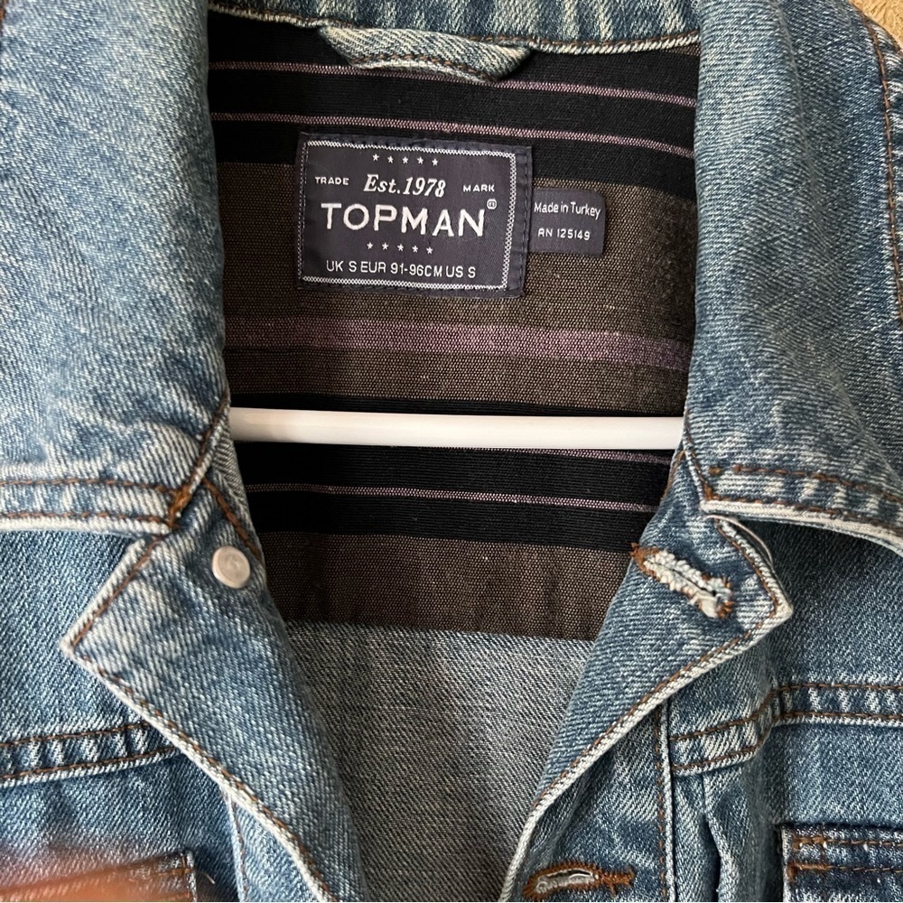 TopMan Denim Jacket​​​​​​​​​​​​​​​​​​​​​​​​ - Picture 2 of 3